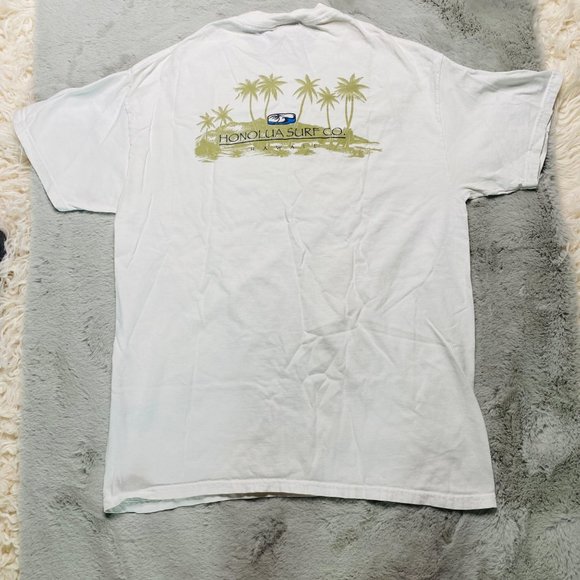 Honolua Surf Co. Hawaii Vintage Graphic Pnrinter Shirt White Men's Size Medium - Picture 2 of 9